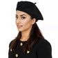 Women's Wool French Beret Hats Solid Color Classic Beanie Fall Winter Cap