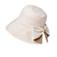 Wide Brim Bucket Hat Back Bow Detail for Sun Protection and Stylish Summer Looks