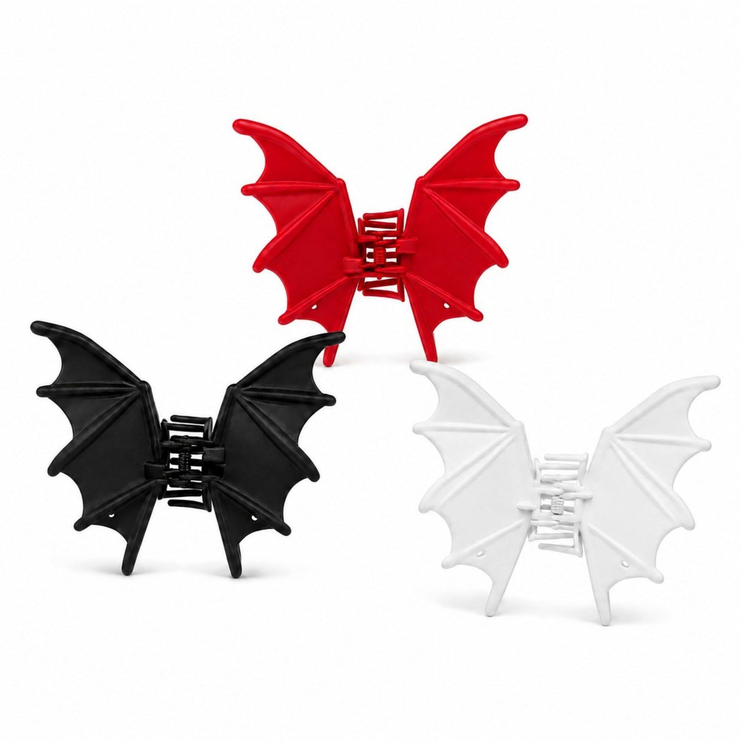 3pc Bat Wing Hair Claw Clip Set Halloween Costume Hair Accessories