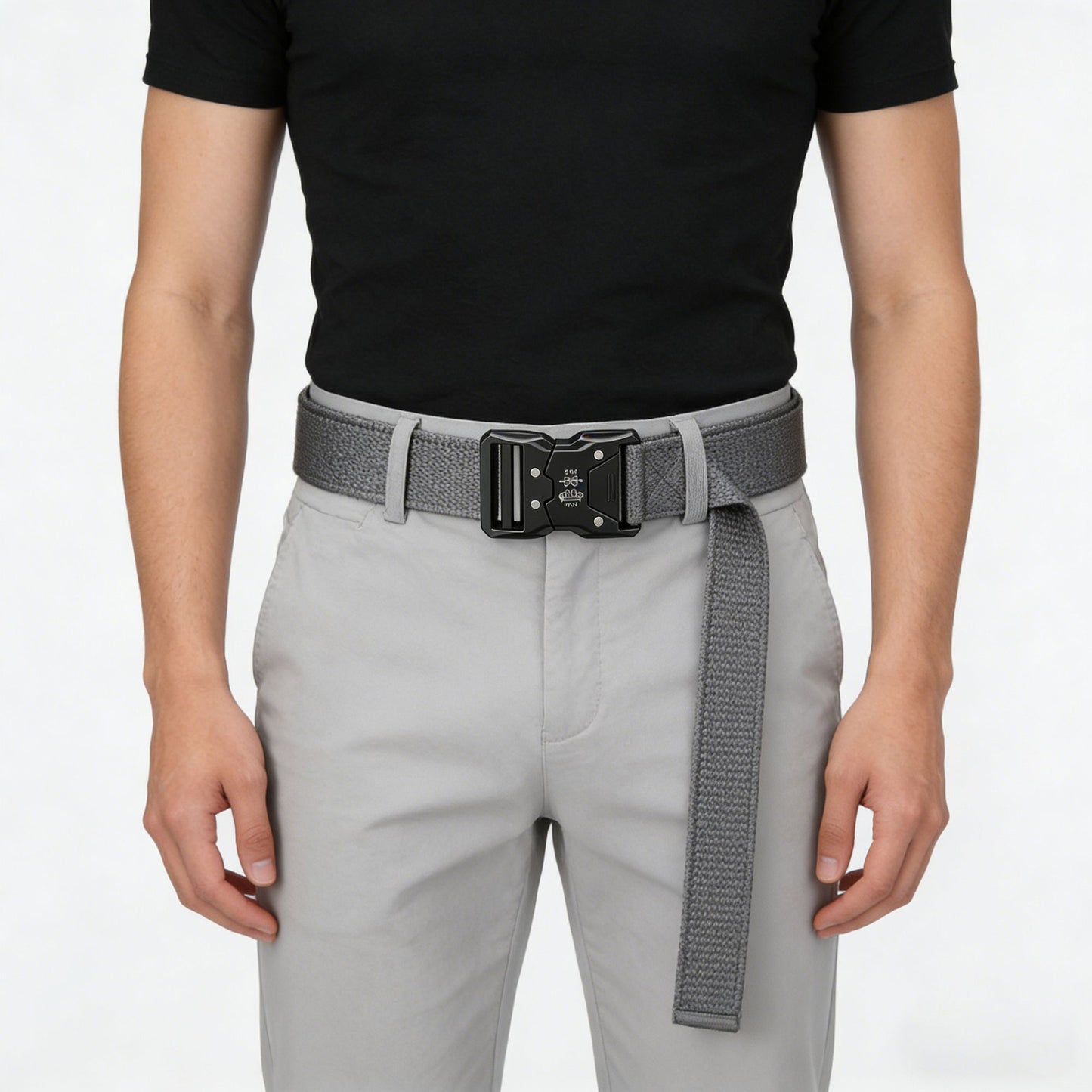 Tactical Nylon Belt - Heavy-Duty Quick-Release Buckle Belt for Outdoor, Casual & Everyday Wear
