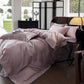 4-Piece Cotton Washed Bedding Set with Duvet Cover Flat Sheet and Pillowcases Soft Smooth Finish