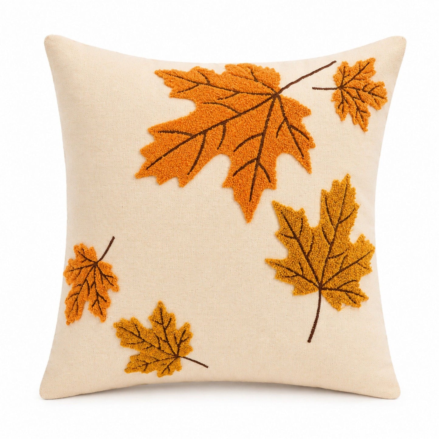 Autumn Tassel Throw Pillow Cover Square Decorative Cushion Cover