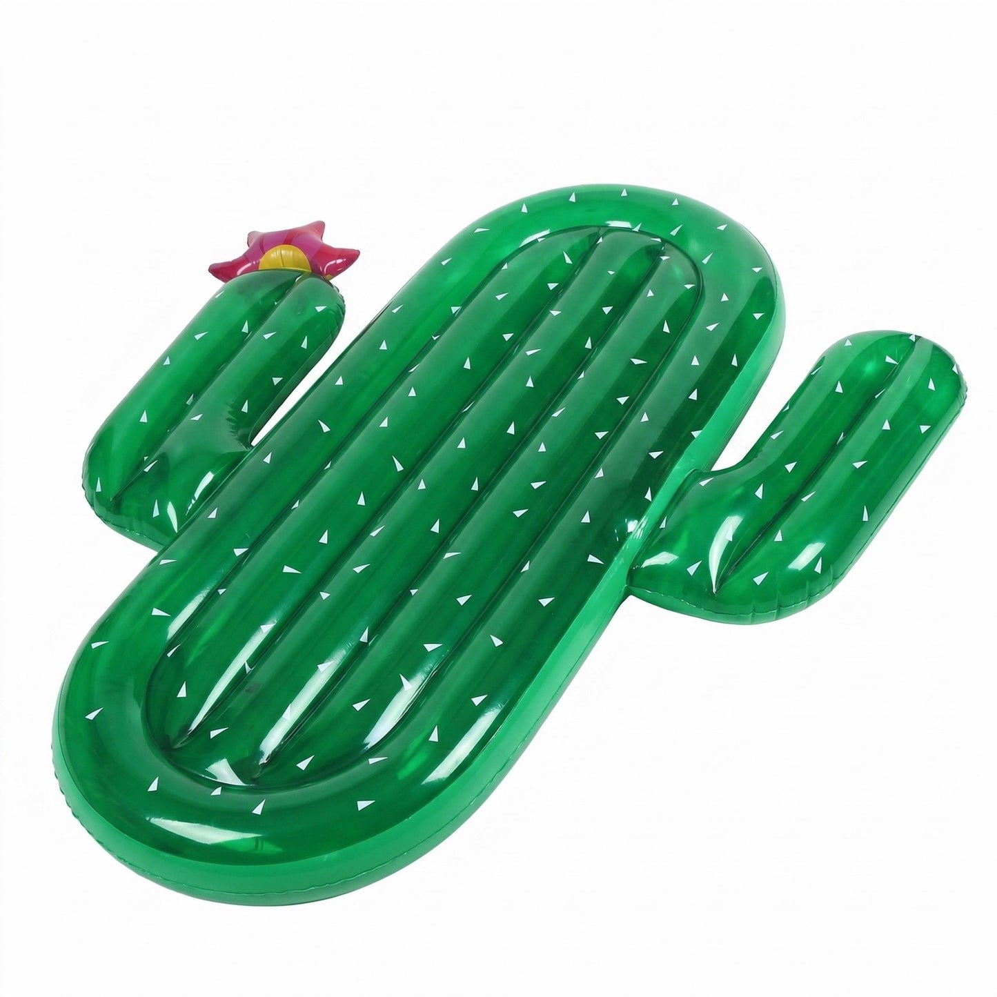 Cactus Shaped Inflatable Pool Float Lounge Raft with Wide Body Design Durable PVC Float for Pool Beach Lake 70.8x57in
