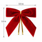 25 Pack Velvet Christmas Bows with Gold Accents for Tree Gift Wrapping Holiday Decor