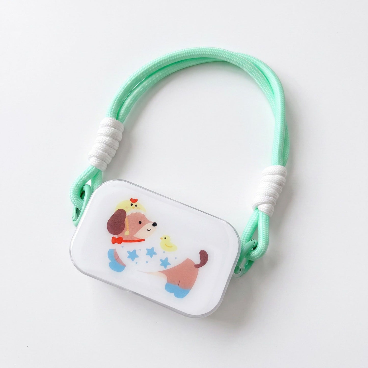 Dachshund Graphic Clear Phone Case Design with Cord Strap Compatible with all iPhone 14 and later models