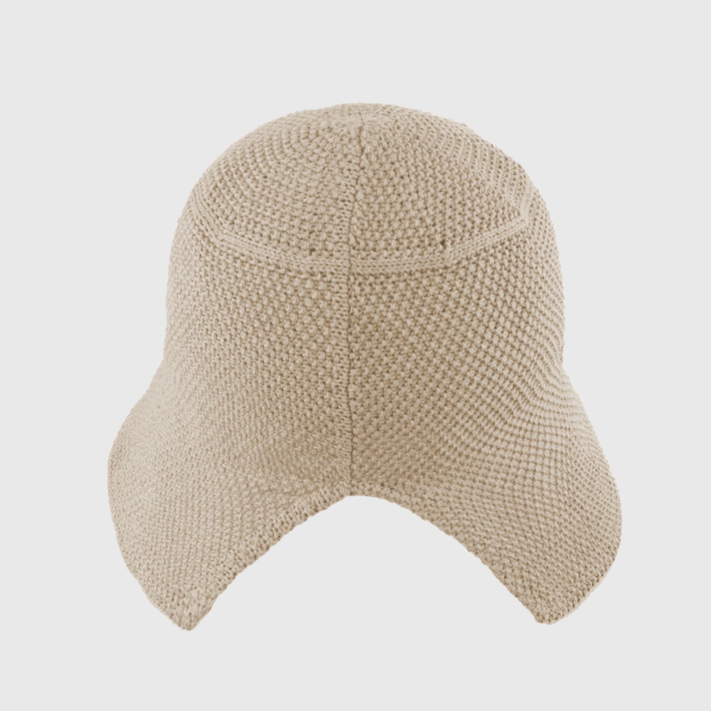 Women's Knit Straw Bucket Hat with Chin Strap