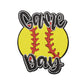 Baseball Mama Sequin Iron On Patches Game Day Applique Large Patch Accessory Clothes Jacket Uniform Backpack DIY Decor