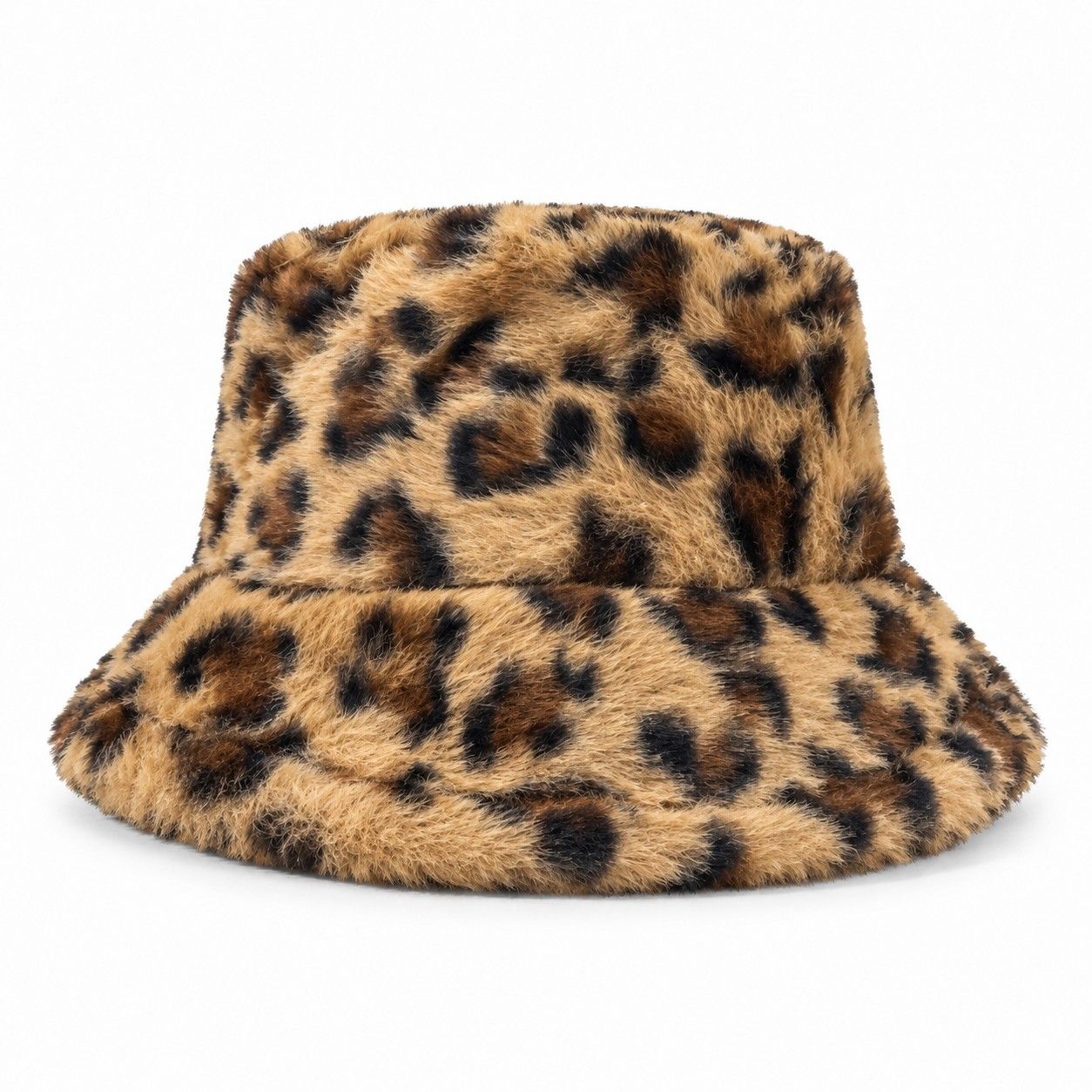 Faux Fur Bucket Hat Soft Plush Winter Casual Fashion Hat