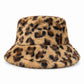 Faux Fur Bucket Hat Soft Plush Winter Casual Fashion Hat