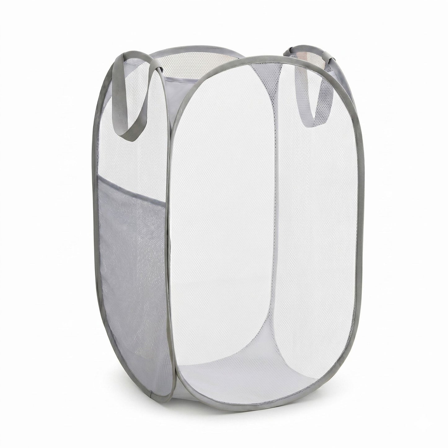 Collapsible Mesh Laundry Hamper Pop Up Clothes Basket Foldable Storage Bin for Bedroom Bathroom