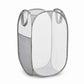 Collapsible Mesh Laundry Hamper Pop Up Clothes Basket Foldable Storage Bin for Bedroom Bathroom