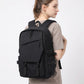 Large Laptop Backpack with Front Flap Pocket Buckle Straps Side Pockets and Padded Shoulder Straps