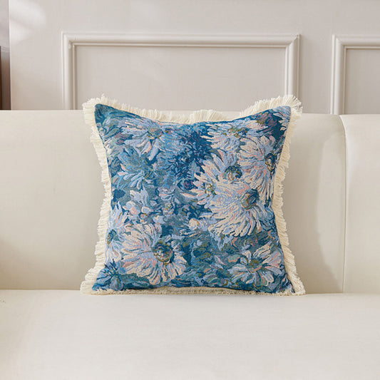 Cotton Throw Pillow 17.7*17.7 in Soft Decorative Cushion for Sofa Bed Chair