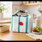 Foldable Insulated Lunch Bag Large Capacity Roll Top Lunch Tote with Buckle Closure
