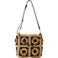 Handcrafted Straw Shoulder Bag with Adjustable Strap and Inner Pocket