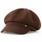 Embellished Newsboy Cap Adjustable Brim Baker Boy Hat