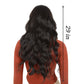 Long Wavy Hair Wig for Women with Bangs Heat-Resistant Curly Synthetic Wig for Daily and Party Use
