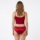 2 Pack Smooth Lace Trim Bikini Underwear