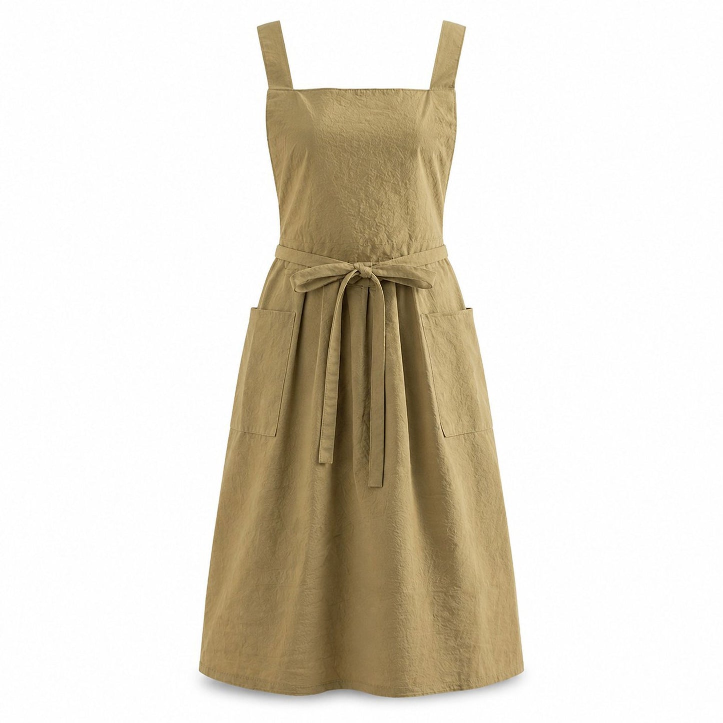 Water Resistant Cross Back Apron with Pockets and Waist Tie