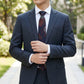 Men's Paisley Tie Gift Set with Matching Pocket Square Cufflinks and Silver Tie Clip