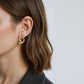 Women's Thick Hoop Earrings with Rounded Modern Design