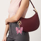2pc Butterfly Rhinestone Keychain Bag Charm with Lobster Clasp Cute