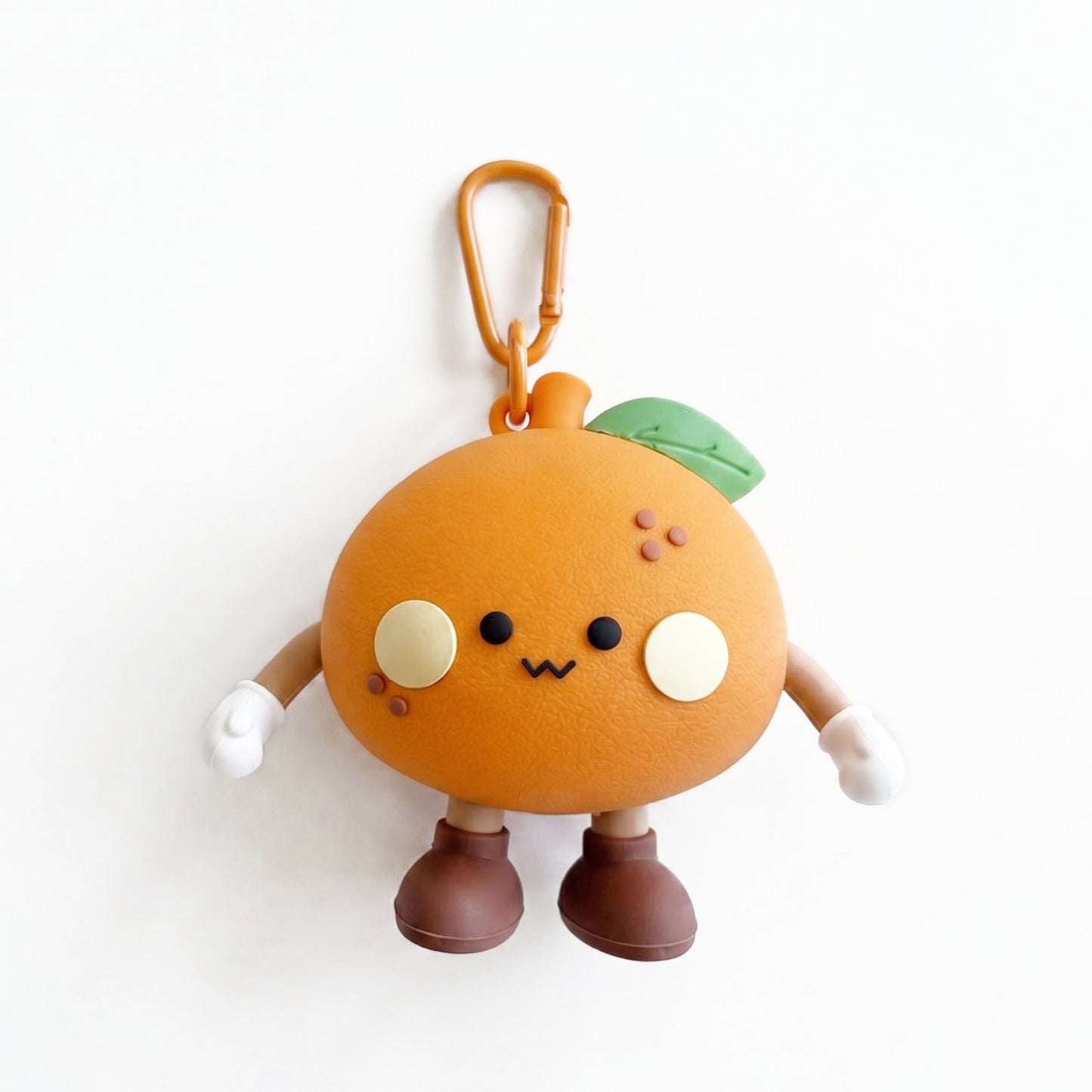 2-Piece Womens Pouch Bag Charm with Hanging Clip and Character Design