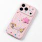 Dog Patch Star Phone Case Textured Back Raised Camera Edge Decorative Cover