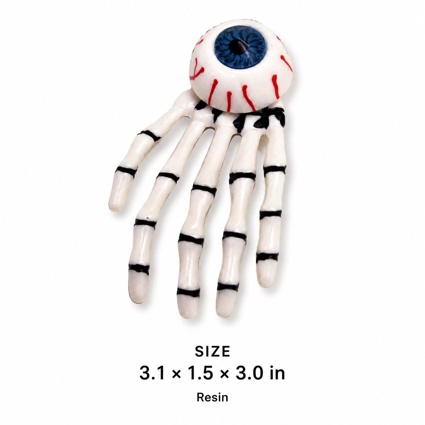 Halloween Skeleton Hand Eyeball Hair Clips 2pc