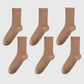 6pk Men's Crew Socks with Non - Slip Sole