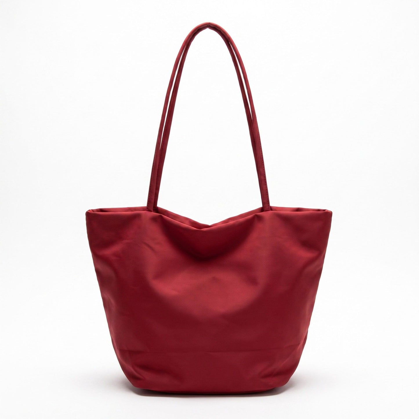 Oversized Lightweight Tote Bag with Long Shoulder Straps and Soft Slouchy Shape 12x9x6in