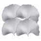 4-Pack Metallic Ginkgo Leaf PVC Placemats Heat Resistant Textured Table Mats