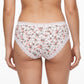 2 Pack Floral Print Bikini Underwear with Lace Trim