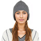 Warm Winter Knitted Beanie Hat with Earflap Daily Headwear