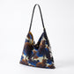 Oversized Printed Hobo Shoulder Bag with Adjustable Strap