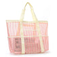 Large Mesh Beach Tote Bag with Shoulder Handles and Pockets