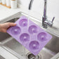 2-Piece Silicone Donut Baking Mold with 6 Round Ring Cavities