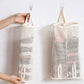 2 Pack Hanging Storage Bags Vertical Organizer Socks Storage for Closet Door Wall Space Saving