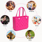 Large EVA Beach Tote Bag Water Resistant Pool Tote with Handles