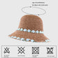 Women's Flower Embellishments Sun Hats Charming Crocheted Straw