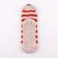 Fuzzy Reindeer Crew Socks 2 Pair US 5-10.5