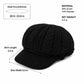 Cable Knit Brim Beanie Faux Fur Lined Warm Winter Hat