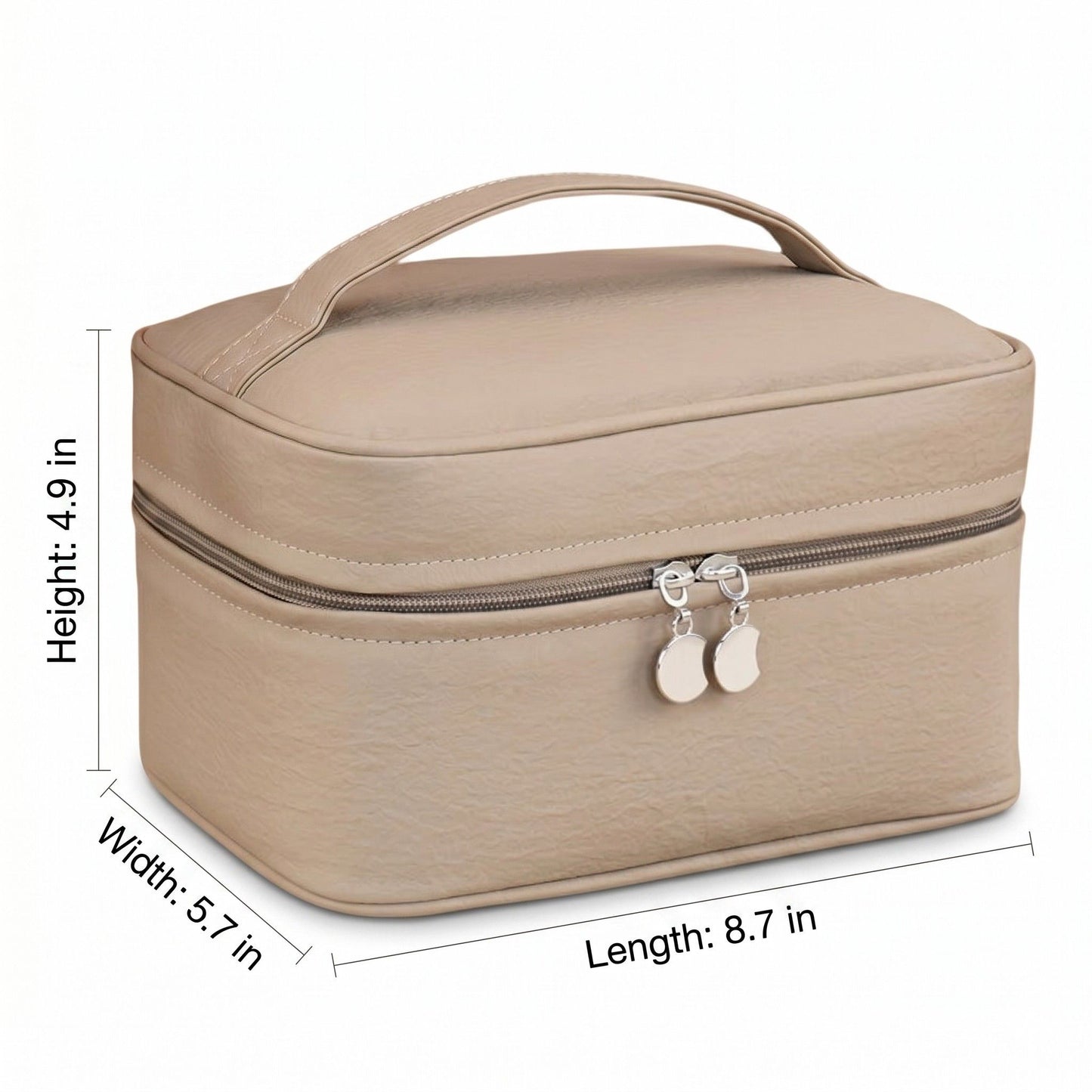 Travel Makeup Organizer Case with Removable Cosmetic Pouch Waterproof Storage Bag Set