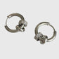 Women's Huggie Hoop Earrings with Ring Detail