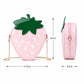 Strawberry Shaped Crossbody Bag with Chain Strap and Zip Closure