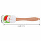 Christmas Silicone Spatula with Wooden Handle for Baking and Cooking