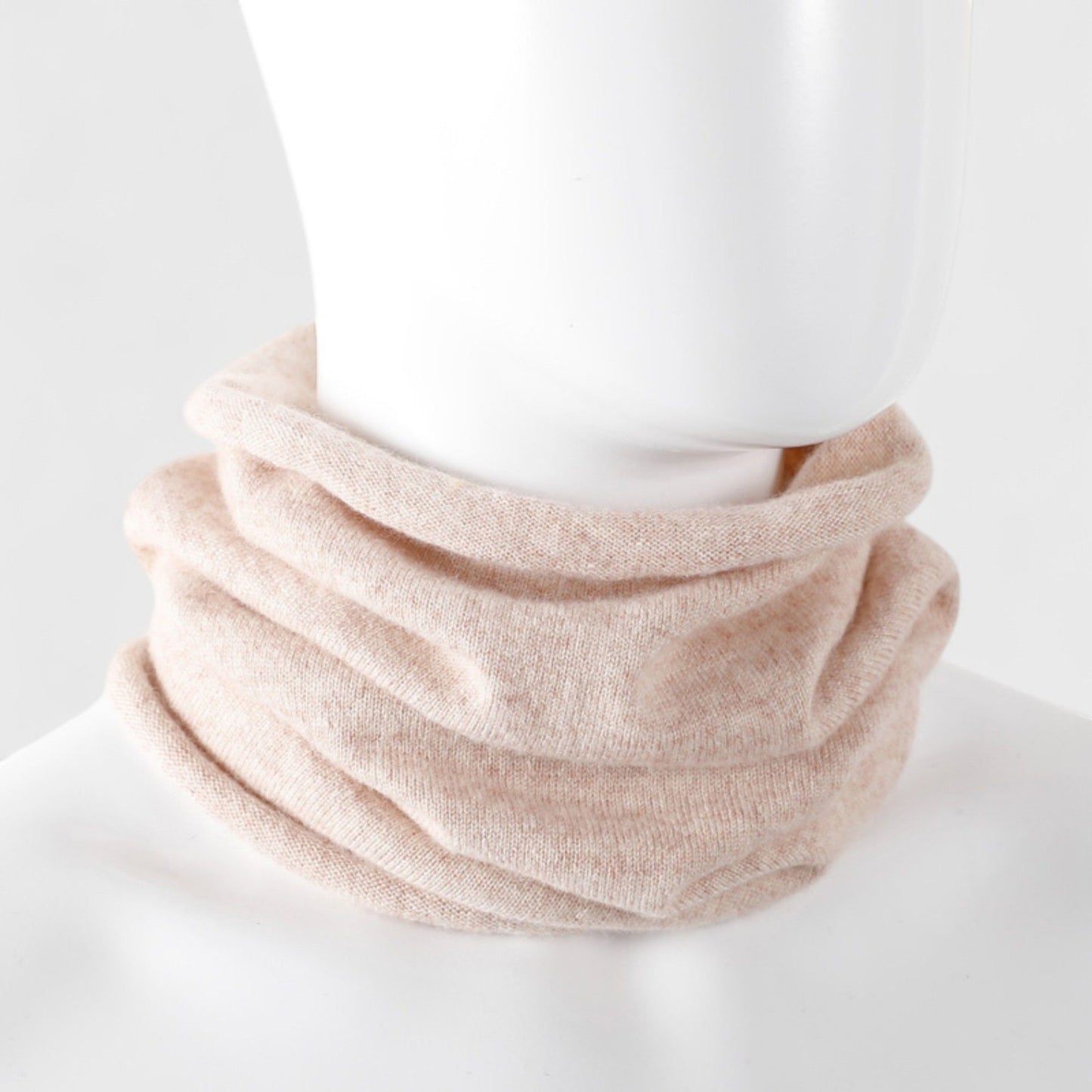 Soft Knit Neck Warmer with Cozy Layered Design 9x17 inches
