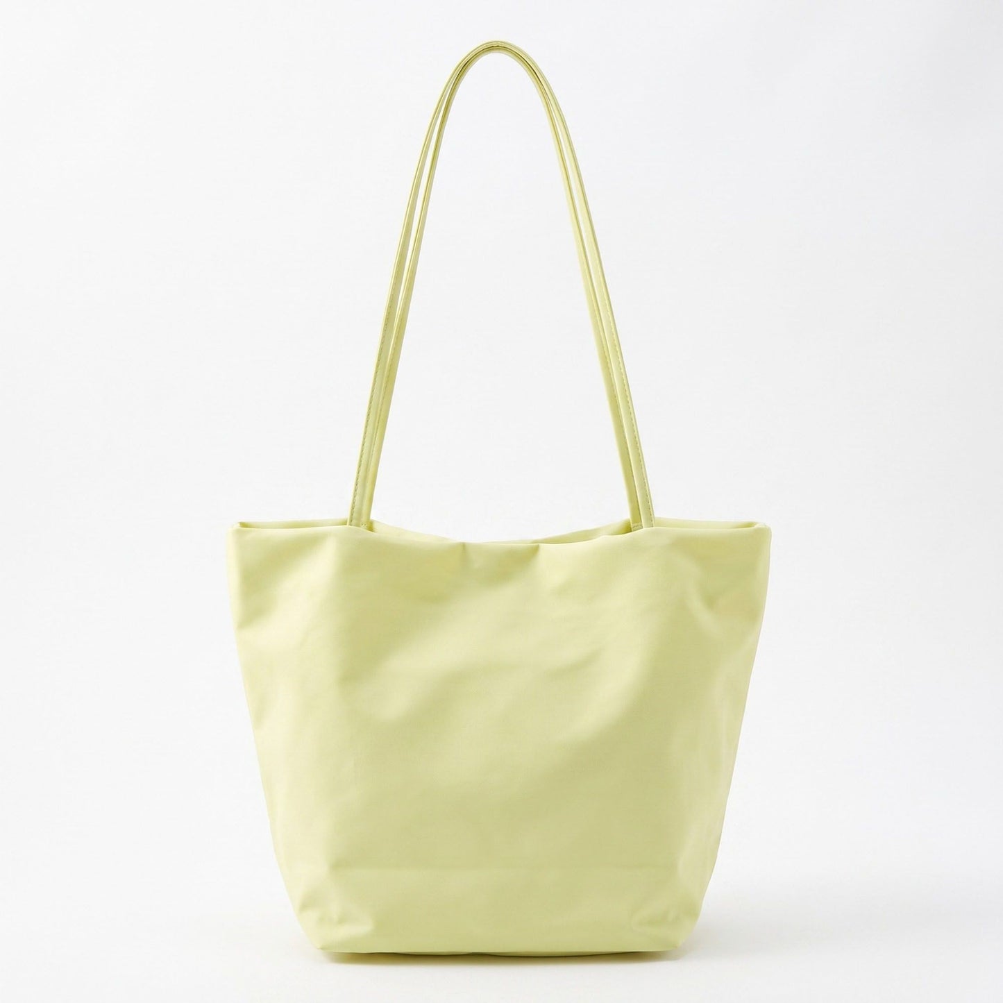 Oversized Lightweight Tote Bag with Long Shoulder Straps and Soft Slouchy Shape 12x9x6in