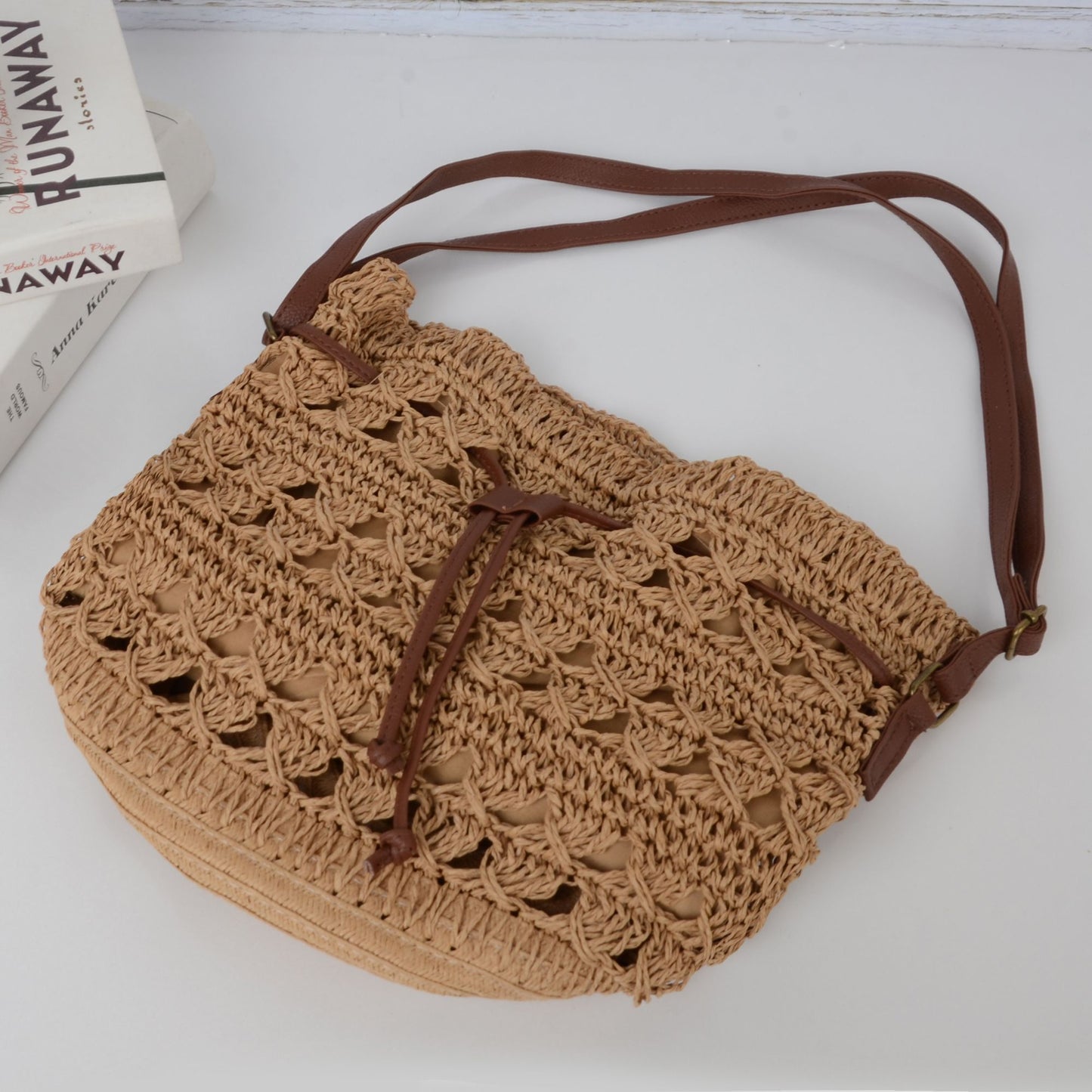 Women's Bohemian - Style Crochet Shoulder Bag