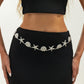 Starfish and Shell Metal Waist Chain Adjustable Beach Body Belt Ocean Style Waist Jewelry